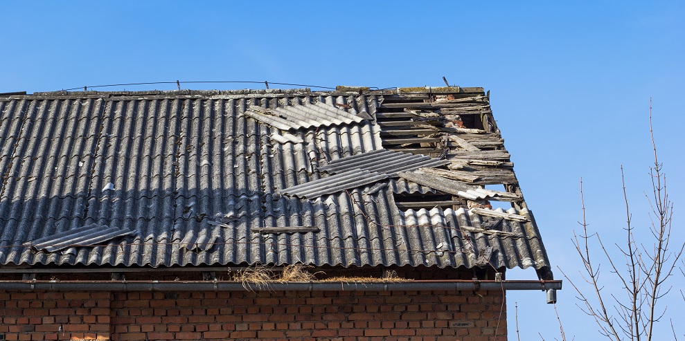 Damaged roof Tiles